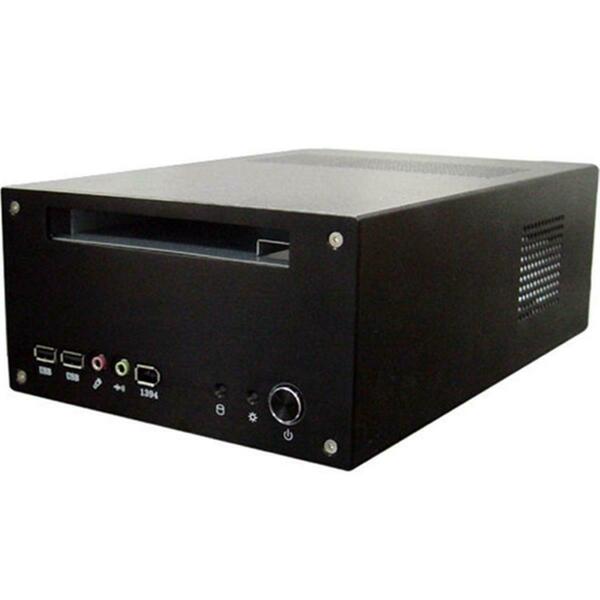 Silverstone Aluminum Mini-ITX Media Center - HTPC Case - Black LC12B